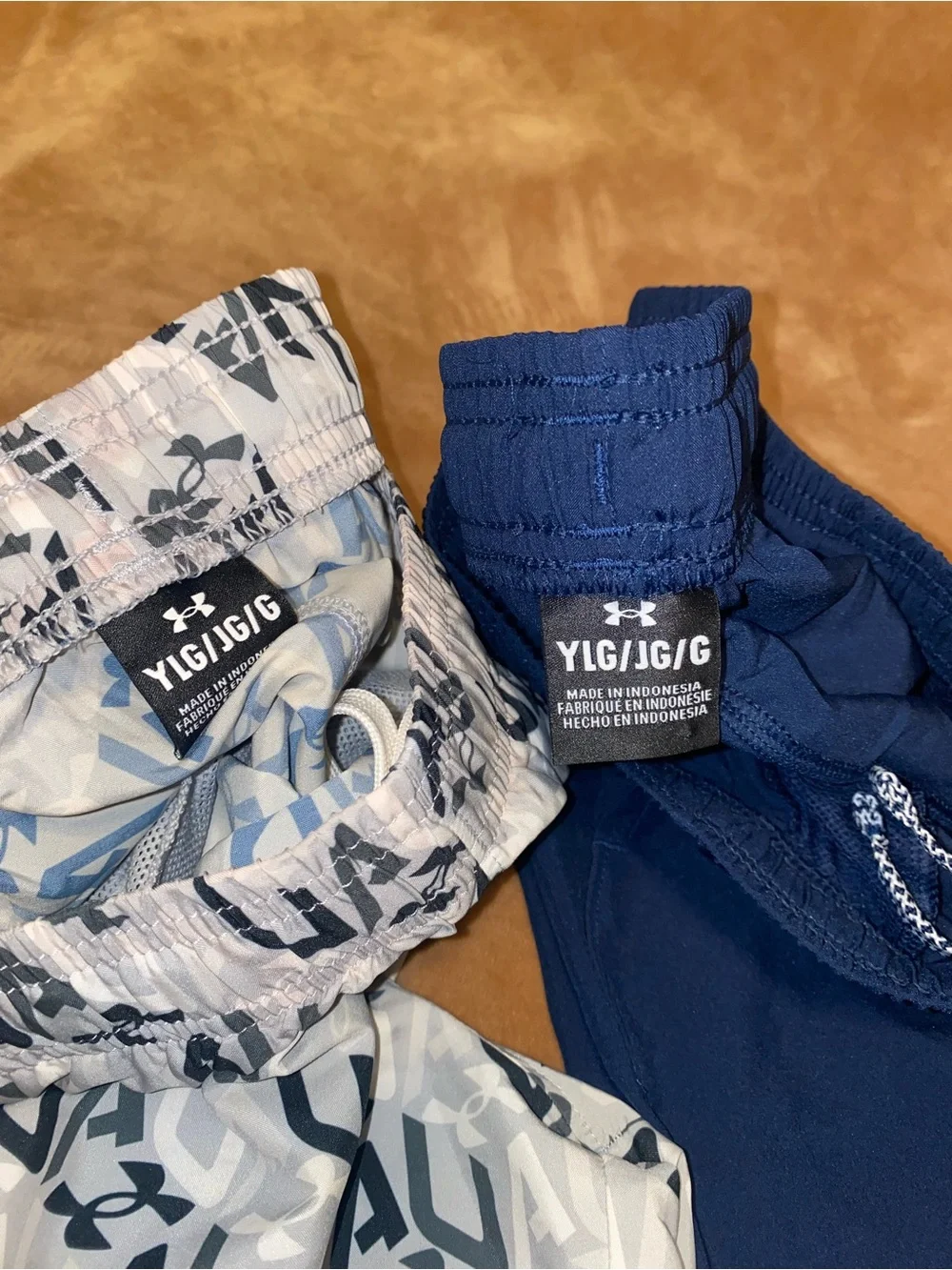 Under Armour Boys' Navy & White Graphic Athletic Shorts Set